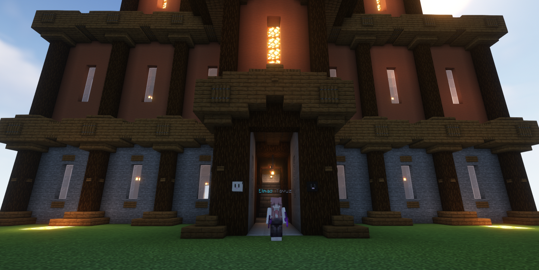 SkyBlock Ev Modeli Kapı Önü