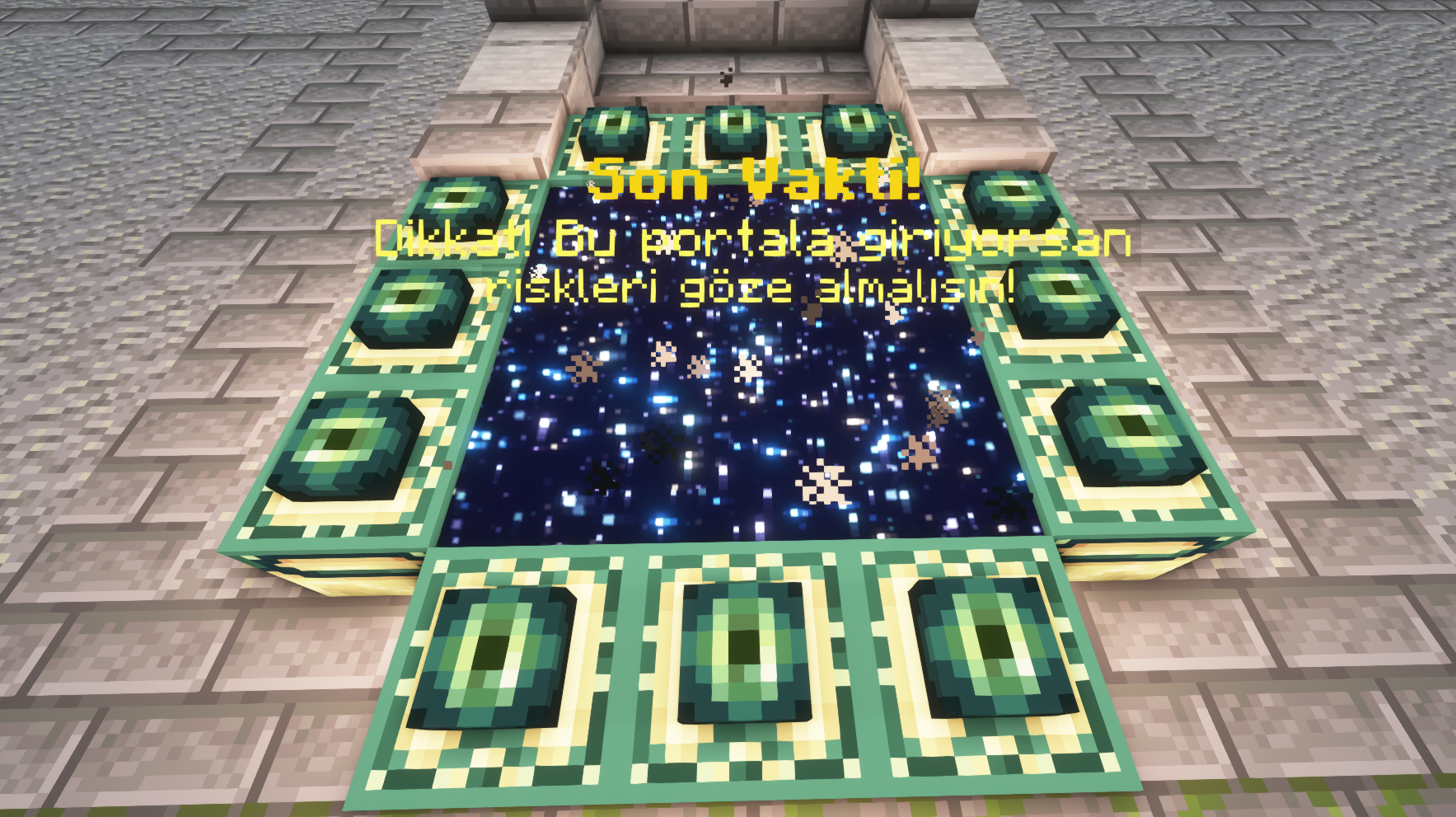 Minecraft end portalı yapımı