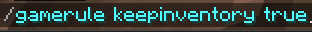 Minecraft gamerule keepinventory true komutunun yazılışı Minecraft gamerule keepinventory true komutunun yazılışı